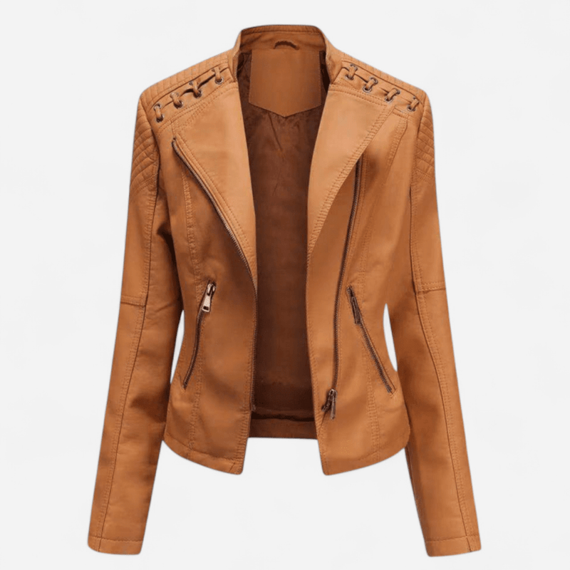 Québec Élégance Jacket Debby - Veste en cuir élégante et intemporelle pour femme