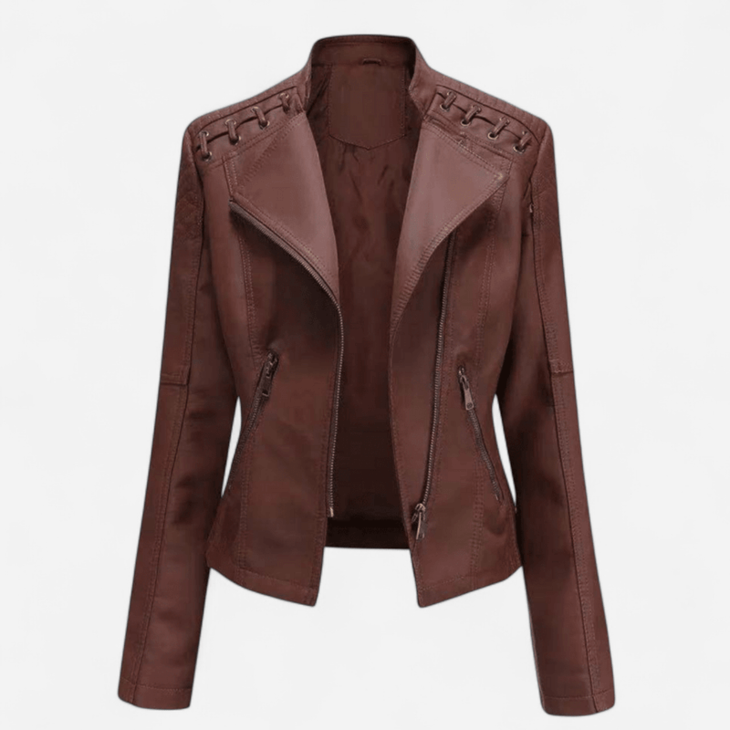 Québec Élégance Jacket Debby - Veste en cuir élégante et intemporelle pour femme