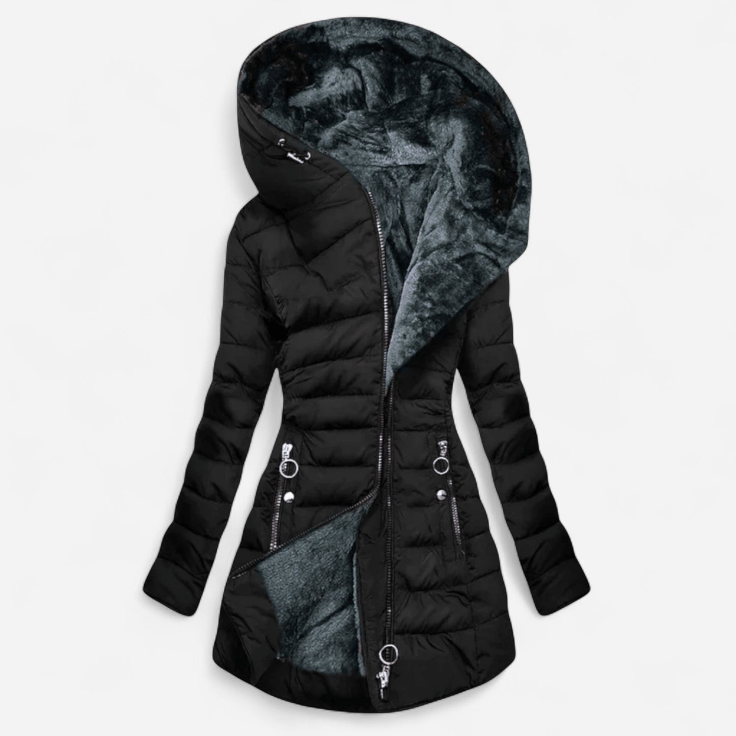 Senna - Manteau élégant en peluche pour un hiver stylé