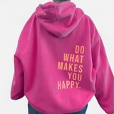 Québec Élégance Jade - Hoodie confort et style oversized en rose pastel