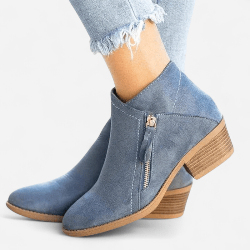 Québec Élégance Kleidung & Accessoires Annabel - Bottes orthopédiques en cuir pour un style élégant