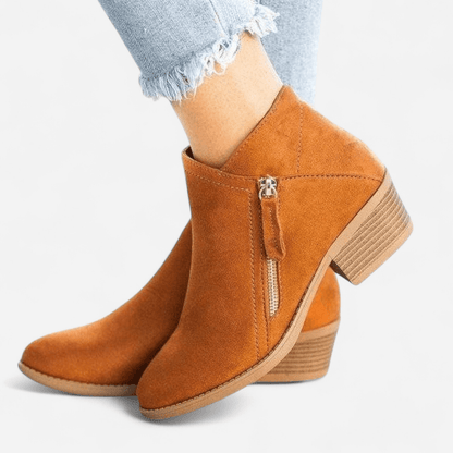 Québec Élégance Kleidung & Accessoires Annabel - Bottes orthopédiques en cuir pour un style élégant