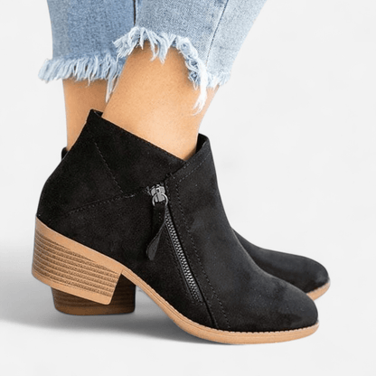 Québec Élégance Kleidung & Accessoires Annabel - Bottes orthopédiques en cuir pour un style élégant