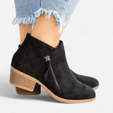 Québec Élégance Kleidung & Accessoires Annabel - Bottes orthopédiques en cuir pour un style élégant