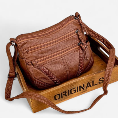 Québec Élégance Leather bags Freya - Sac en cuir souple avec design élégant et pratique