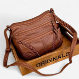 Québec Élégance Leather bags Freya - Sac en cuir souple avec design élégant et pratique