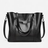 Québec Élégance Leather bags Hazel - Sac fourre-tout élégant en matériau doux et spacieux