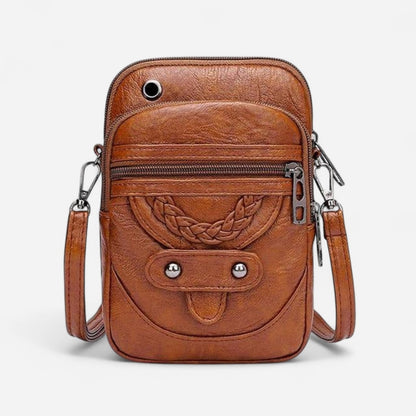 Québec Élégance Leather bags Velicia - Sac à bandoulière vintage en cuir élégant et pratique