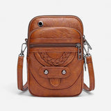 Québec Élégance Leather bags Velicia - Sac à bandoulière vintage en cuir élégant et pratique