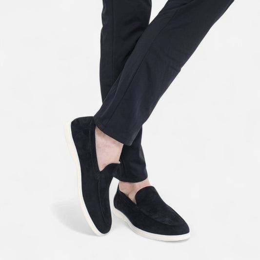 Québec Élégance Loafers Salvatore - Mocassins en Daim Élégants et Confortables pour Homme