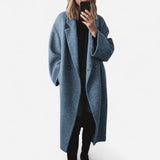 Margot - Manteau d'affirmation élégant en gris oversize