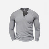 Québec Élégance Men Shirt Mason - Chemise décontractée à manches longues côtelées