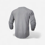 Québec Élégance Men Shirt Mason - Chemise décontractée à manches longues côtelées