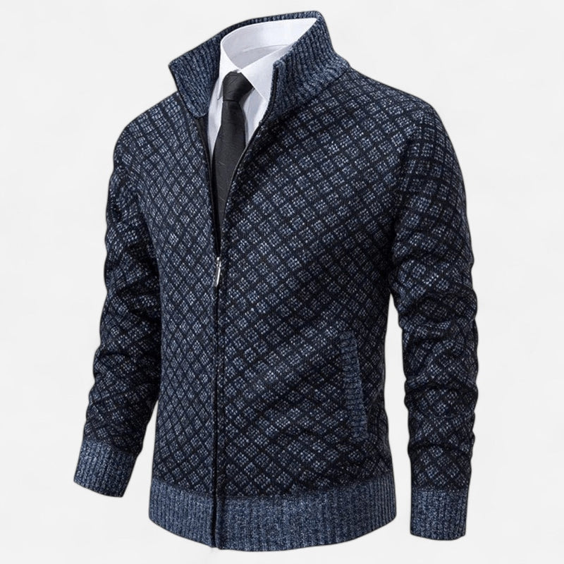 Québec Élégance Mens Sweater Ortans - Veste d'extérieur chic pour hommes avec style moderne