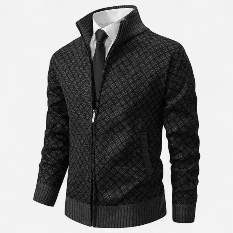 Québec Élégance Mens Sweater Ortans - Veste d'extérieur chic pour hommes avec style moderne