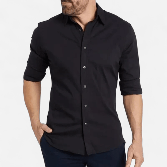 Québec Élégance Milan - Chemise à fermeture éclair élégante et ajustée