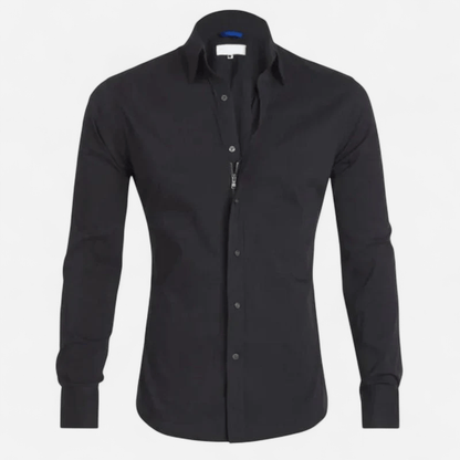 Québec Élégance Milan - Chemise à fermeture éclair élégante et ajustée
