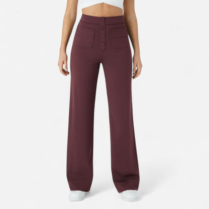 Québec Élégance Pants Jade - Pantalons Élastiques Confortables pour un Confort Optimal