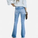 Québec Élégance Pants Joanne - Jeans Bohémiens Élastiques Confortables et Tendance