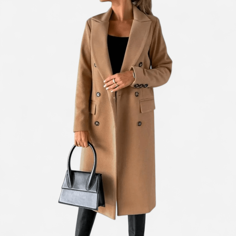 Québec Élégance Selene - Chic trench en laine pour un style élégant