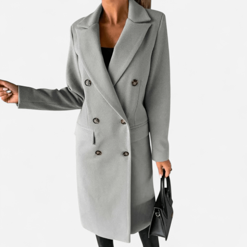 Québec Élégance Selene - Chic trench en laine pour un style élégant