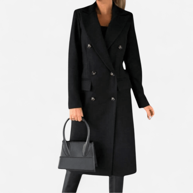 Québec Élégance Selene - Chic trench en laine pour un style élégant