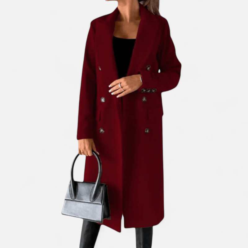 Québec Élégance Selene - Chic trench en laine pour un style élégant