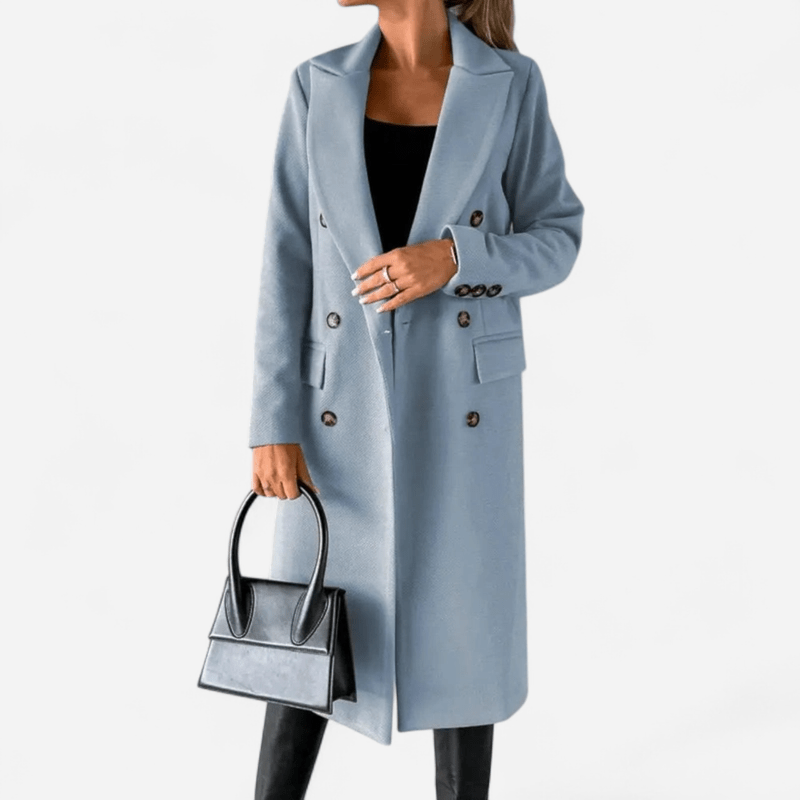 Québec Élégance Selene - Chic trench en laine pour un style élégant