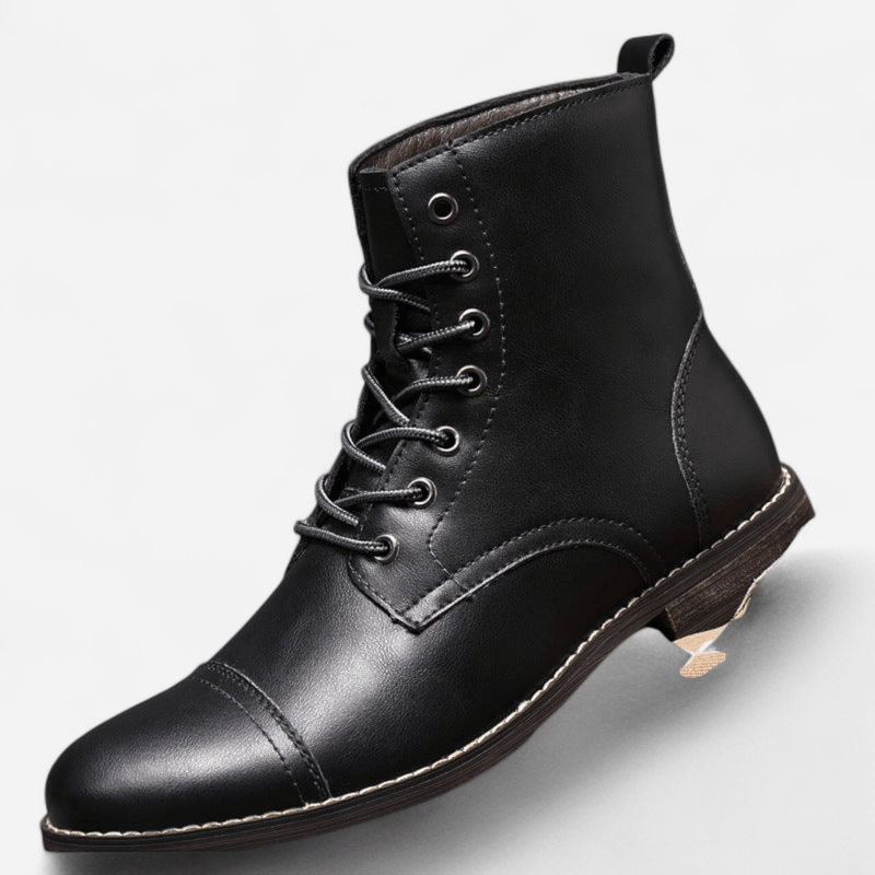 Québec Élégance Shoes Claude - Bottines en cuir véritable élégantes et durables