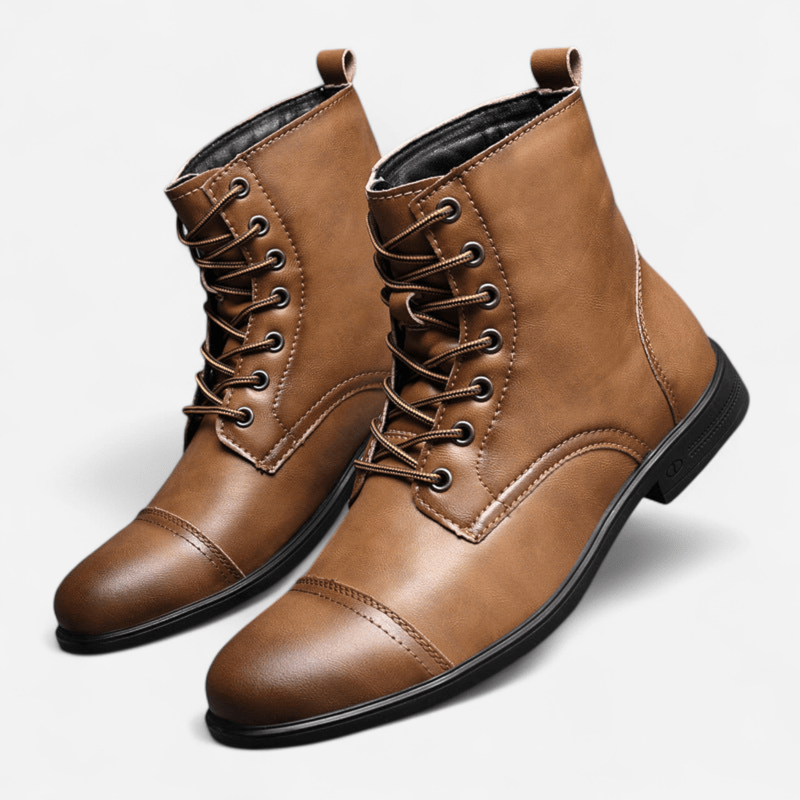 Québec Élégance Shoes Claude - Bottines en cuir véritable élégantes et durables