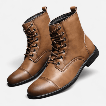 Québec Élégance Shoes Claude - Bottines en cuir véritable élégantes et durables
