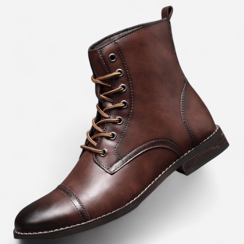 Québec Élégance Shoes Claude - Bottines en cuir véritable élégantes et durables