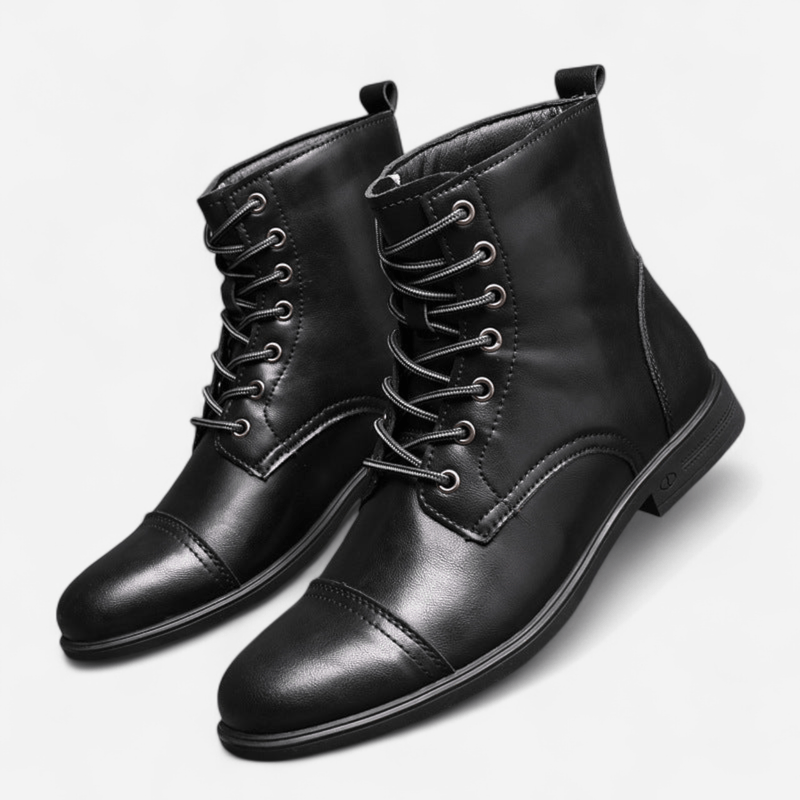 Québec Élégance Shoes Claude - Bottines en cuir véritable élégantes et durables