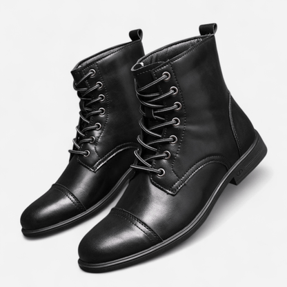 Québec Élégance Shoes Claude - Bottines en cuir véritable élégantes et durables