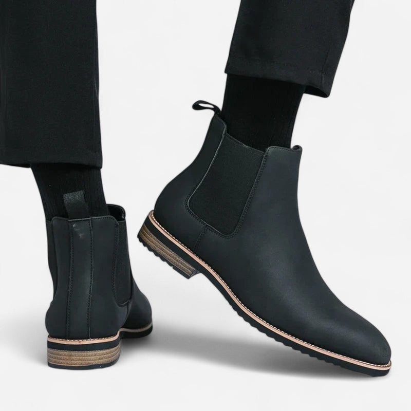 Québec Élégance Shoes Cosmo - Bottines Chelsea en cuir haut de gamme pour un style élégant
