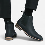 Québec Élégance Shoes Cosmo - Bottines Chelsea en cuir haut de gamme pour un style élégant