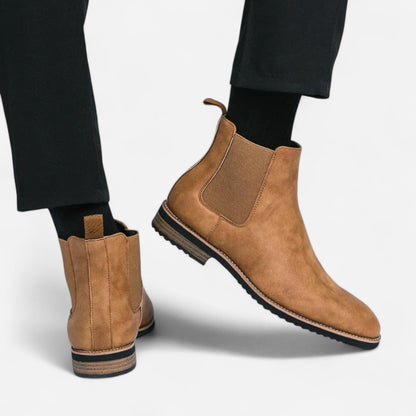 Québec Élégance Shoes Cosmo - Bottines Chelsea en cuir haut de gamme pour un style élégant