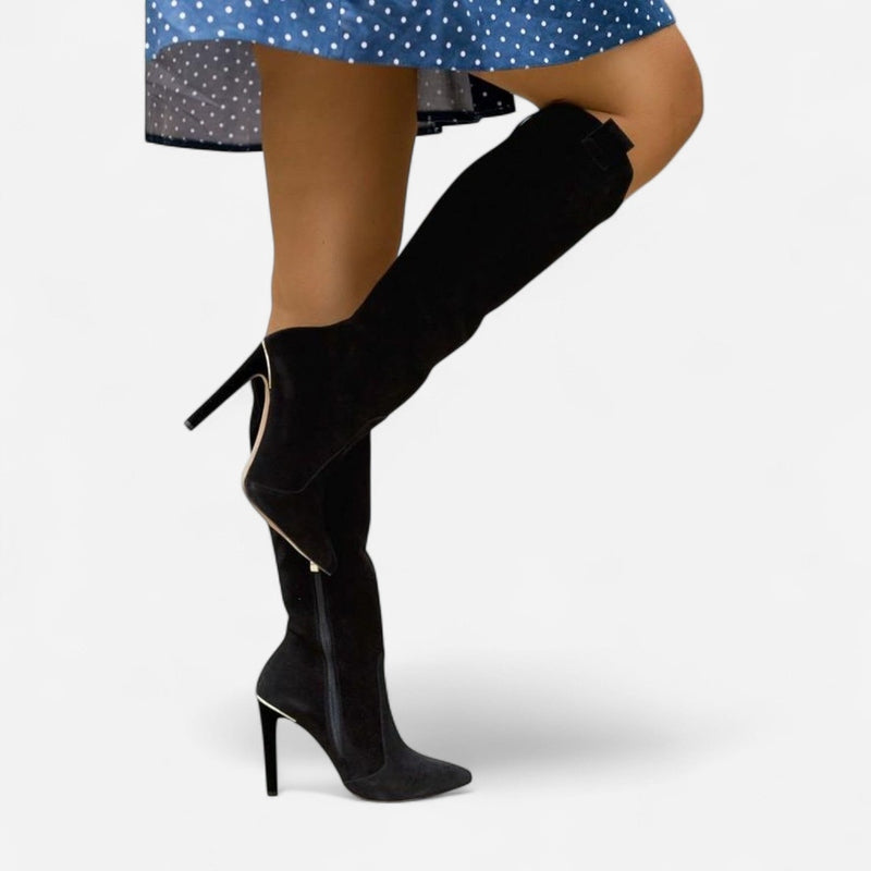 Québec Élégance Shoes Valentina - Bottes luxueuses au style audacieux et confort optimal