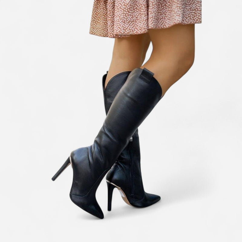 Québec Élégance Shoes Valentina - Bottes luxueuses au style audacieux et confort optimal