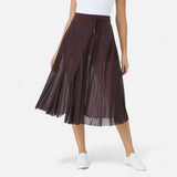 Québec Élégance Skirts Emma - Jupe midi taille haute flatteuse pour femme, élégante et confortable