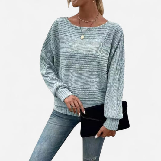 Québec Élégance Sweater Abigail - Pull texturé doux et chaud pour un style élégant