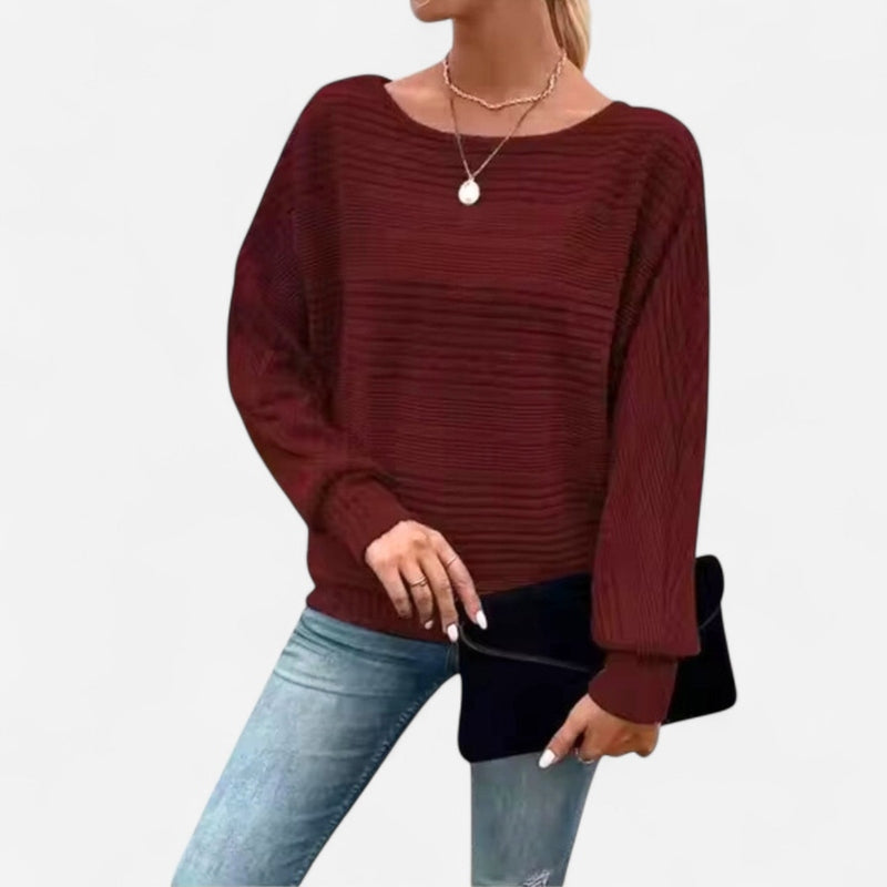 Québec Élégance Sweater Abigail - Pull texturé doux et chaud pour un style élégant