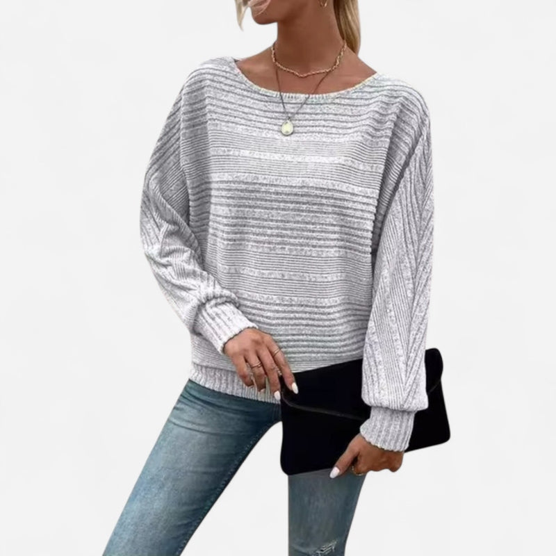 Québec Élégance Sweater Abigail - Pull texturé doux et chaud pour un style élégant