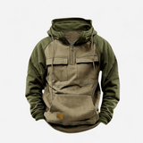 Québec Élégance Sweater Adrian - Hoodie d'extérieur colorblock confortable et tendance