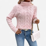 Québec Élégance Sweater Brenda - Pull à col roulé en tricot pour un style élégant