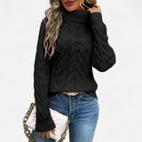 Québec Élégance Sweater Brenda - Pull à col roulé en tricot pour un style élégant