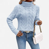 Québec Élégance Sweater Brenda - Pull à col roulé en tricot pour un style élégant
