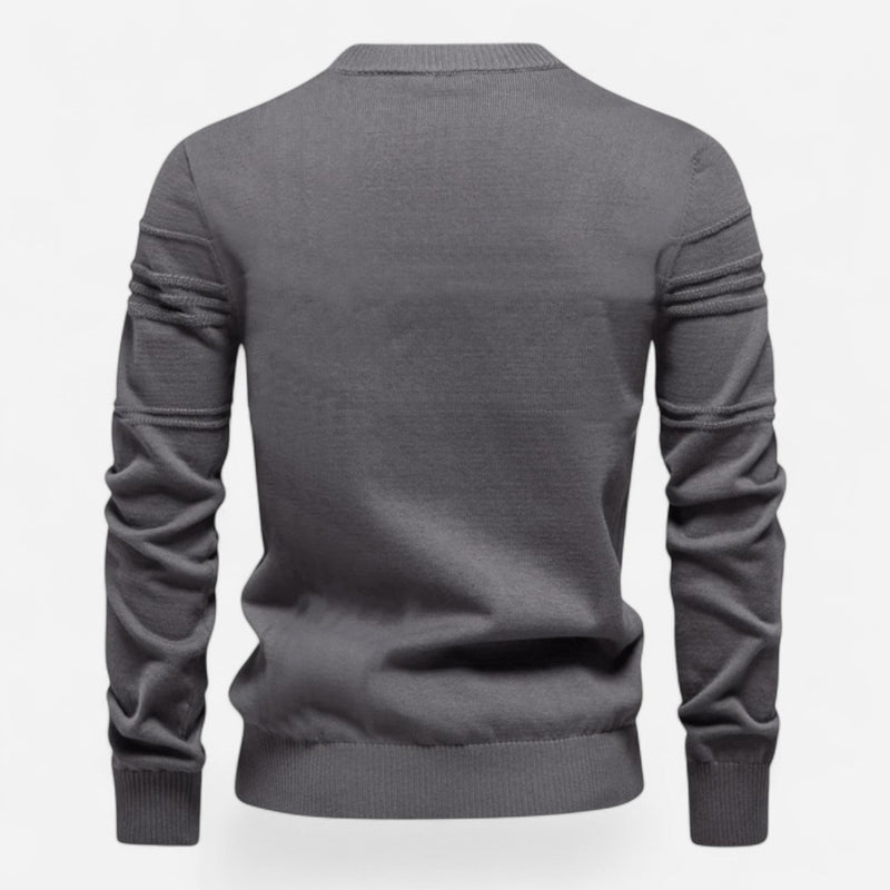 Québec Élégance Sweater Celie - Pull en coton bio avec texture point de riz