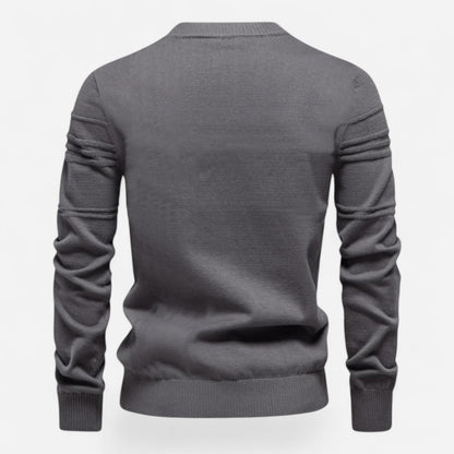 Québec Élégance Sweater Celie - Pull en coton bio avec texture point de riz