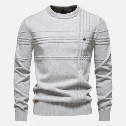 Québec Élégance Sweater Celie - Pull en coton bio avec texture point de riz